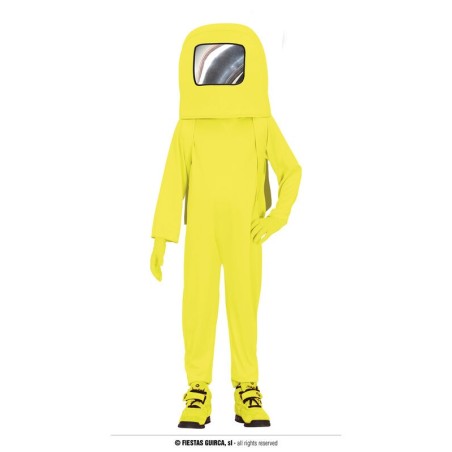Disfraz Astronauta Among Us amarillo para niño