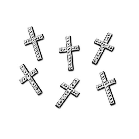 Adornos comunion cruces plata 25 uds 5901157436177 APLA30