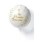 Globo Mi primera comunion blanco y oro foil 45 cm helio o aire