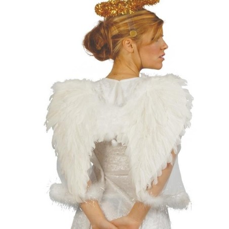Alas blancas plumas angel 50 cm 16885 gui