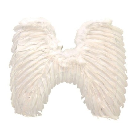 Alas plumas blancas 50x60 cm angel