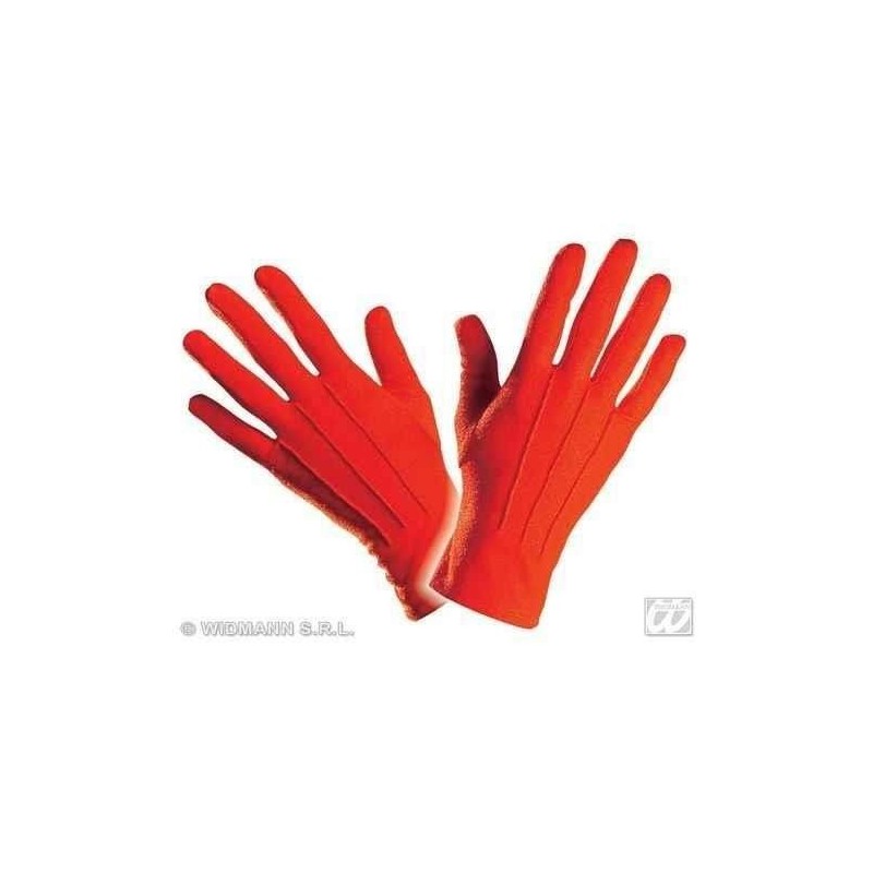 Guante corto rojo payaso