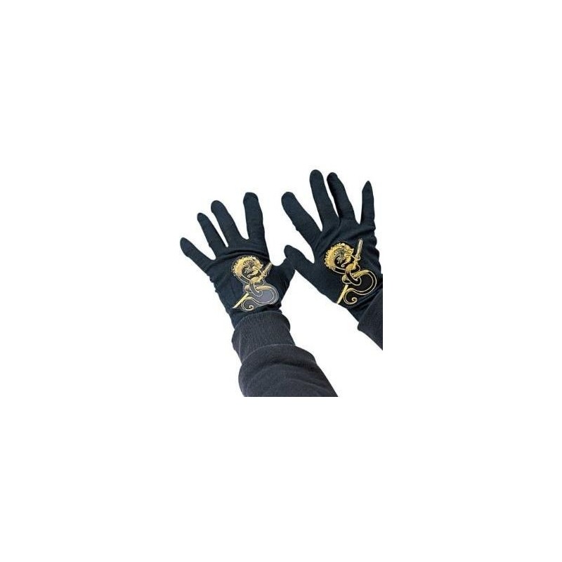 Guantes ninja negros infantiles