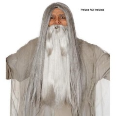 Barba gris extra para gandalf o anciano 11954 8434077119549