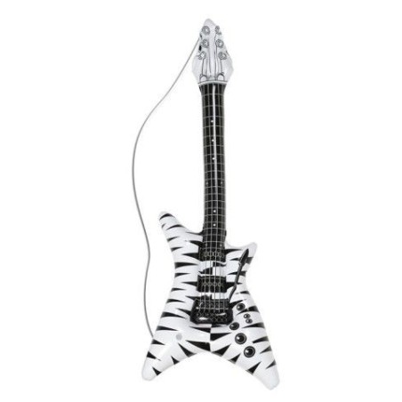 Guitarra electrica hinchable 92 cm zebra rockstar 4814 8003558048144