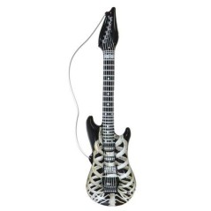 Guitarra hinchable esqueleto 105 cm rockero 4753 8003558047536