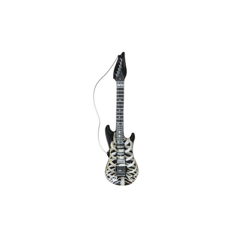 Guitarra hinchable esqueleto 105 cm rockero