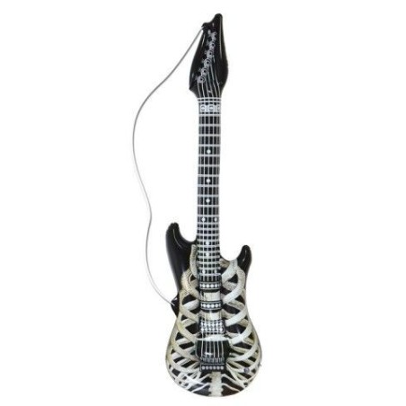 Guitarra hinchable esqueleto 105 cm rockero 4753 8003558047536