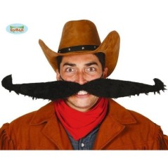 Bigote con elastico 55 cm negro  gigante 11952 8434077119525