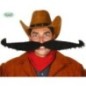Bigote con elastico 55 cm negro  gigante