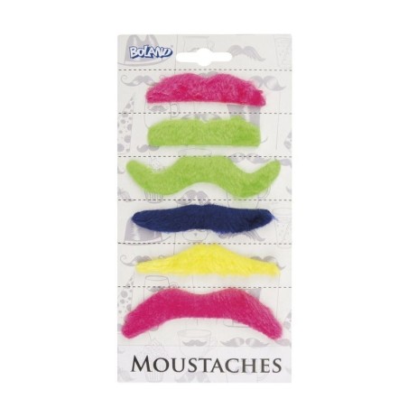 Bigotes de colores 6 unidades 1850 8712026018502