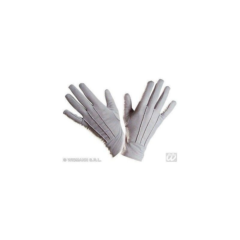 Guantes grises cortos
