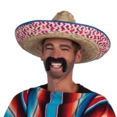 Bigote mexicano barato negro 1807 8712026018076