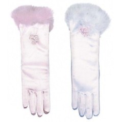 Guantes princesa infantiles largos rosas o azules 3433G 8003558343300