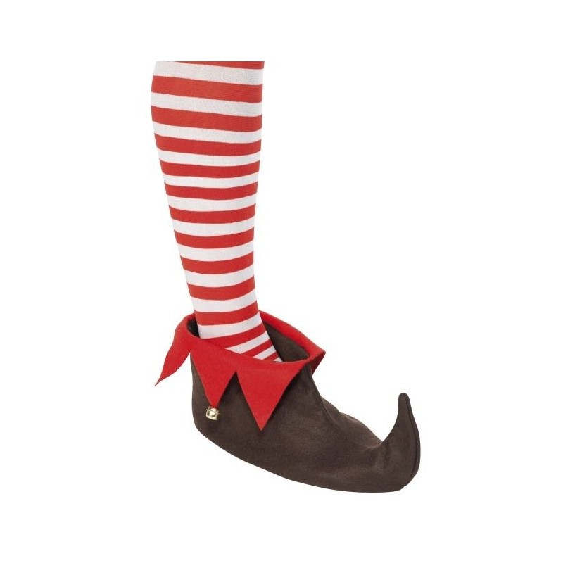 Zapatos elfo marron con campanas