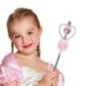 Varita magica rosa para niña 30 cm