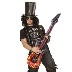 Guitarra electrica hinchable fuego en llamas 105 cm 4815 800355804815