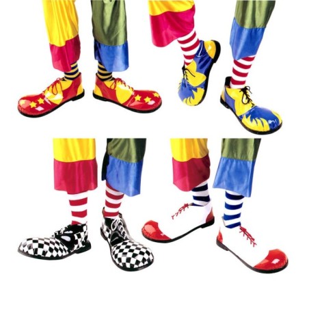 Zapatos gigantes de payaso profesionales colores surtidos 1820S 800355818200
