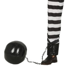 Bola de preso hinchable grillete presidiario 17313 8434077173138