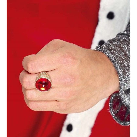 Anillo con rubi rojo para vampiro o conde 17588 8434077175880