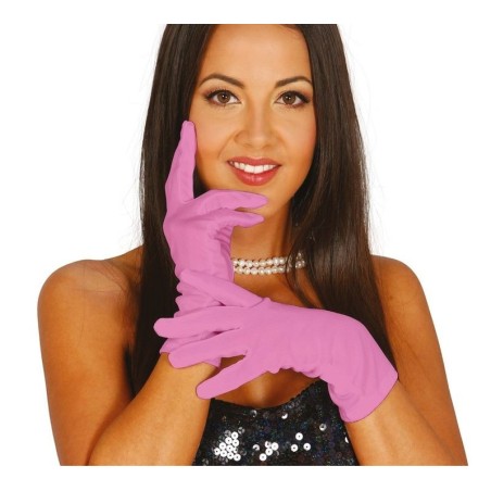 Guantes rosa cortos 20 cm 17428 8434077174289