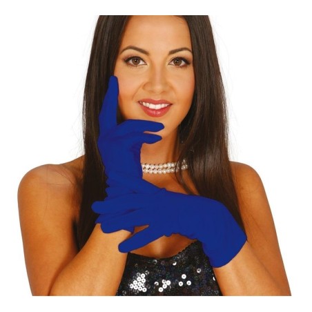 Guantes azul marino cortos 20 cm 17430 8434077174302