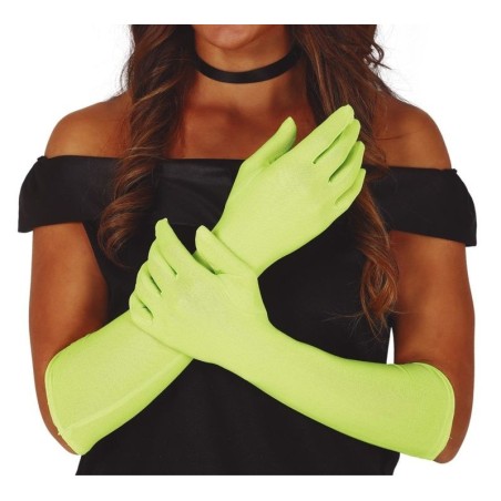 Guantes verde lima largos 42 cm 17873 8434077178737