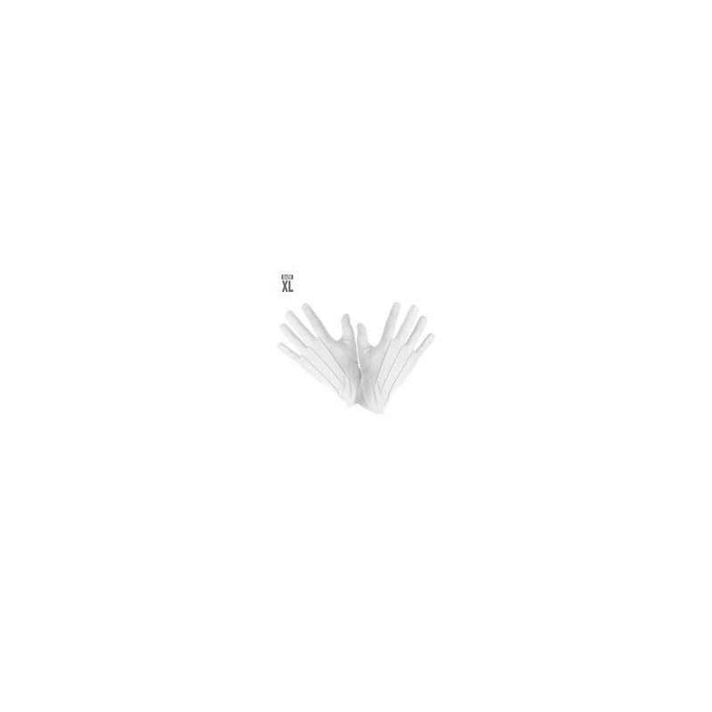 Guantes blancos talla XL