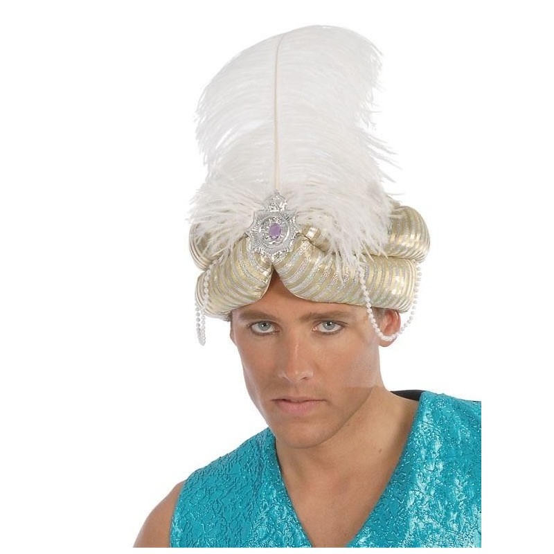 Sombrero maraja oro arabe paje