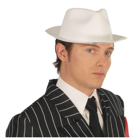 Sombrero ganster blanco en goma eva 8434077136621 13662