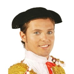 Montera flocada negra torero 8434077134726 13472