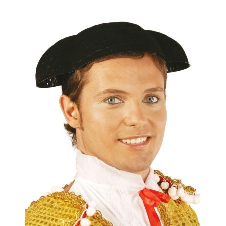 Montera flocada negra torero 8434077134726 13472