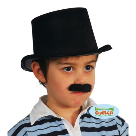 Chistera infantil flocada negra copa sombrero 8434077134511 13451