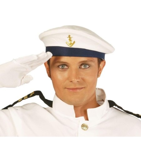 Gorra marinero blanca con ancla 8434077139042 13904