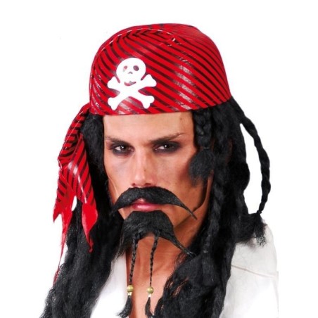 Gorro pirata rayas rojo negro pañuelo 8434077139493 13949