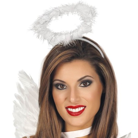 Aureola blanca angel para niño o adulto 8434077161470 16147