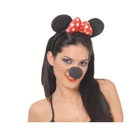 Diadema ratoncita tela con lazo minnie mouse 8434077165744 16574