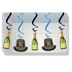 Colgantes feliz año nuevo 5 und boetella sombrero 8435118262316 7065