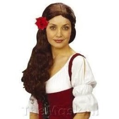 Pinza del pelo rosa roja 10 cm 8003558243501 2435R