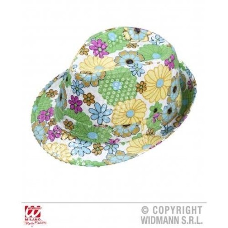 Sombrero flores hippie con lentejuelas 8003558008001 0080T