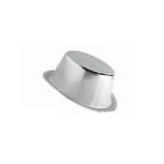 Chistera metalizada plata barata cotillon 8422935551853 55185