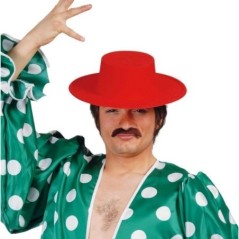 Sombrero cordobes rojo flocado 8435118201605 13341