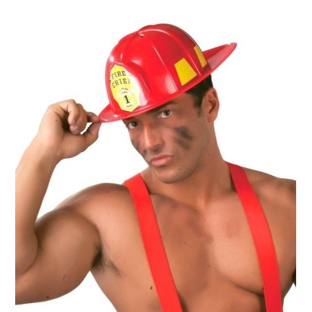 Casco bombero plastico duro sombrero rojo 8434077139790 13979