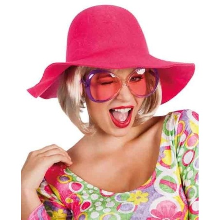 Pamela rosa hippie años 60 70 sombrero 8712026043672 436700