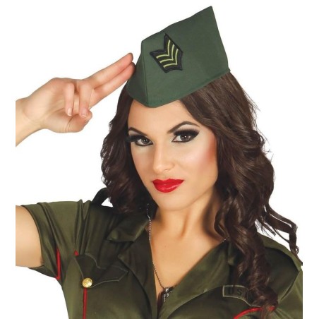 Gorro militar verde con insignia sargento usa 8434077131329 13132