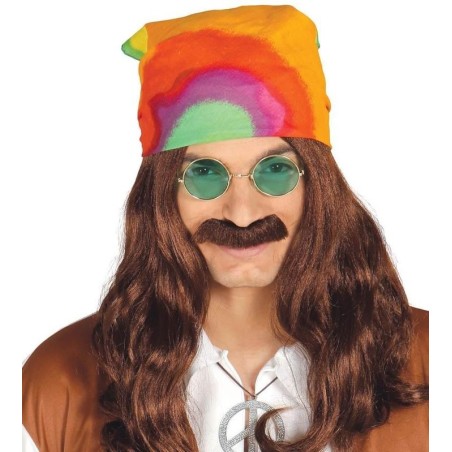 Pañuelo multicolor hippie años 60 70 hippy bandana 8434077131367 13136