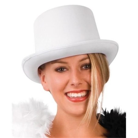 Sombrero chistera satin blanco gala 8712026041340 4134