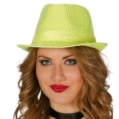 Sombrero lentejuelas amarillo 8434077133729 13372