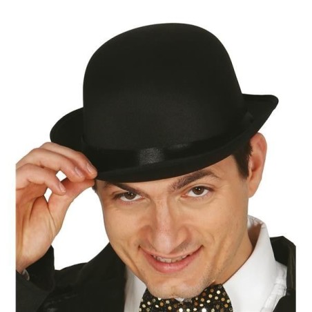 Bombin negro alta calidad raso sombrero 8434077133514 13351