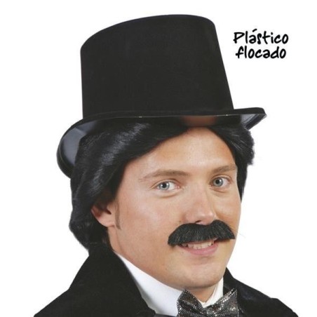 Chistera negra flocada barata sombrero 8434077134504 13450
